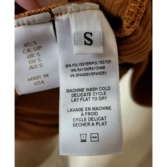 House Of Harlow 1960 Ribbed Knit One Shoulder Midi Bodycon Dress Size S - Picture 8 of 8